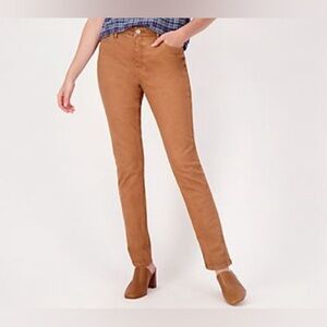 NEW Candace Cameron Bure Pacific Straight Jeans Desert Ochre tan